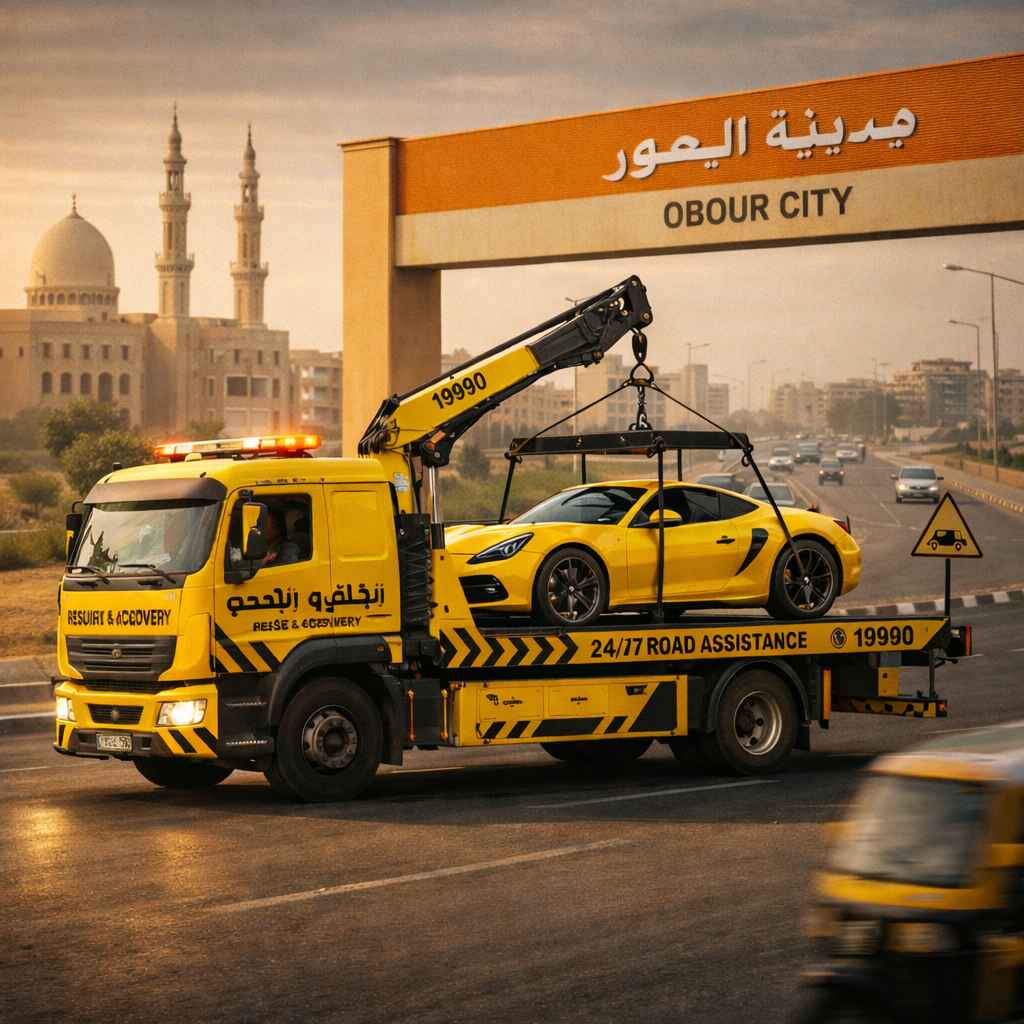 اسرع ونش انقاذ في  مدينة العبور